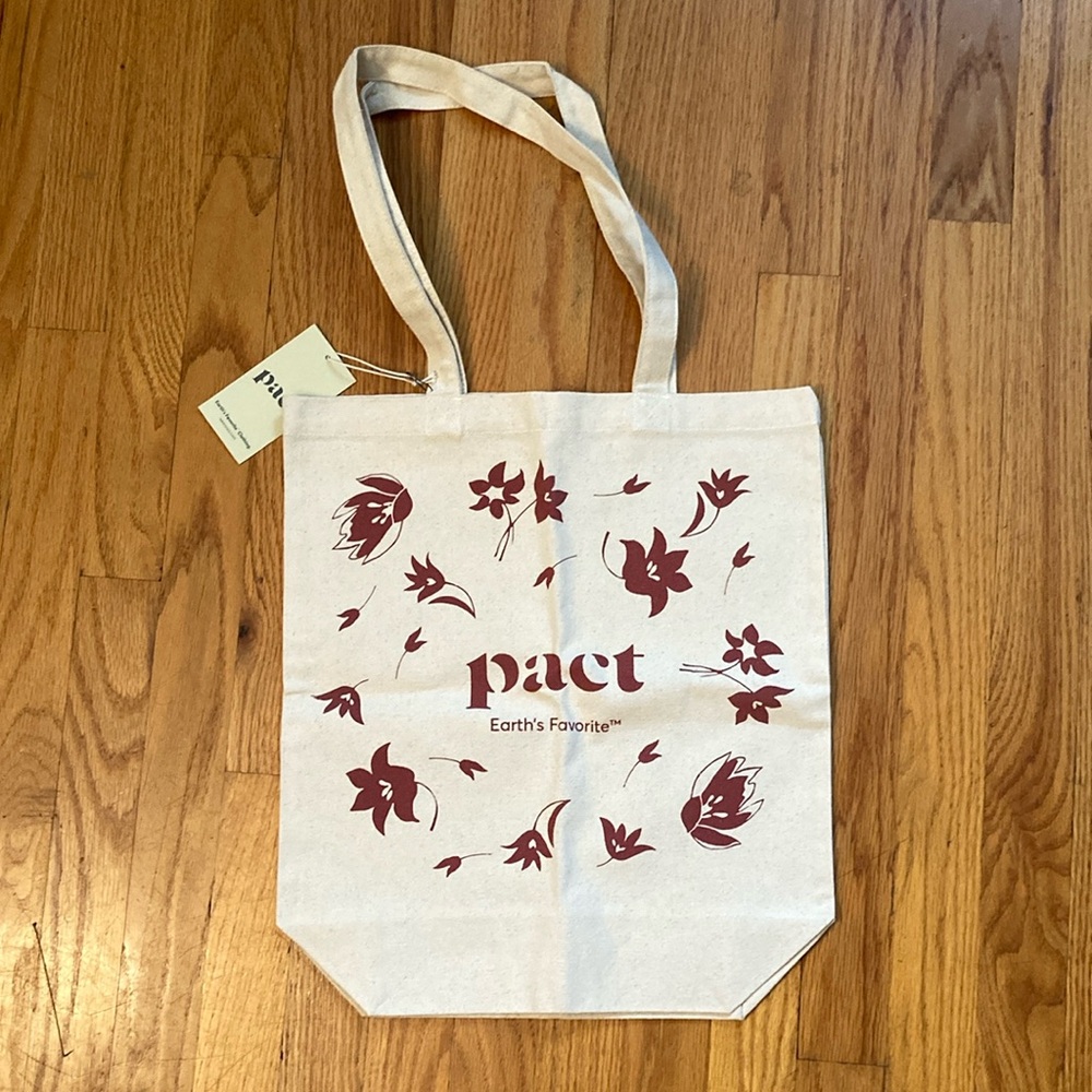 Pact Organic Cotton Floral Canvas Tote Bag